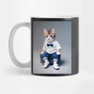 Cat Model - Modern digital art Mug